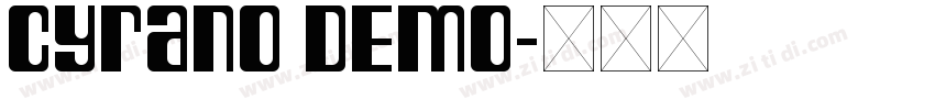 Cyrano DEMO字体转换
